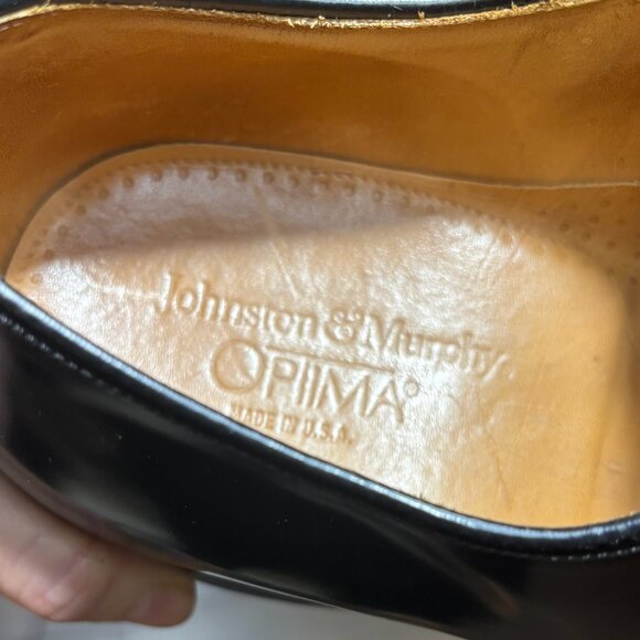 Johnston & Murphy Melton black dress shoes sz 10